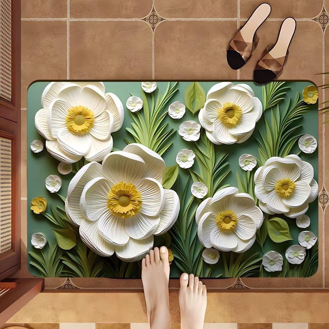 Floral Bathroom Floor Mat Flower Design Indoor Door Mat Country Style Kitchen Area Rug Home Use Decorative Mat 40*60cm
Floral Bathroom Floor Mat Flower Design Indoor Door Mat Country Style Kitchen Area Rug Home Use Decorative Mat 40*60cm