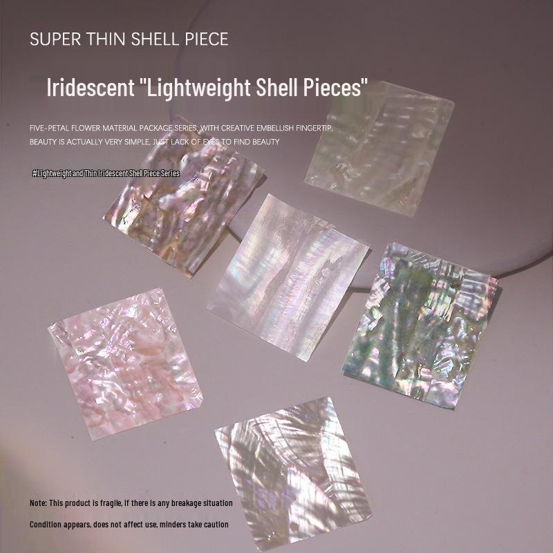 Iridescent Abalone Shell Nail Art Slices - Large, High-Gloss, Breakable Decorations
Iridescent Abalone Shell Nail Art Slices - Large, High-Gloss, Breakable Decorations