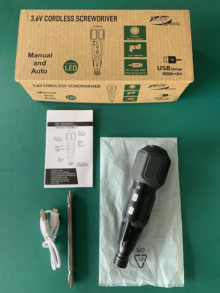 Maizhe Rechargeable Electric&Manual Duo Screwdriver 3.6V Cordless Mini Power Tool With LED Light For DIY Household
Maizhe Rechargeable Electric&Manual Duo Screwdriver 3.6V Cordless Mini Power Tool With LED Light For DIY Household