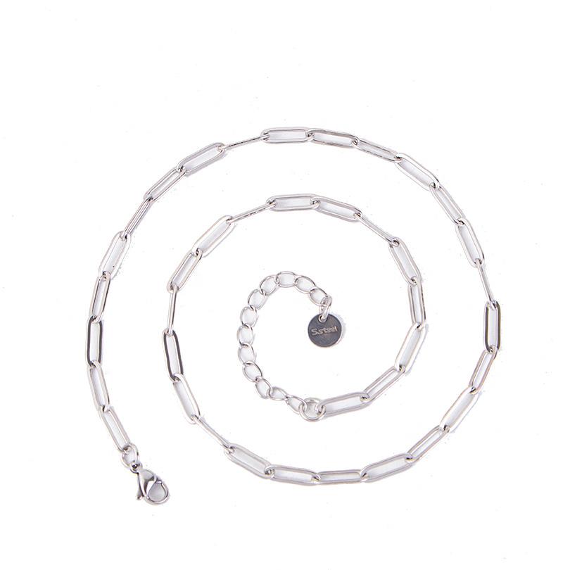 Length 40/45/50/60/70cm Geometric Hollow Stainless Steel Paperclip Chain Necklaces For Women Men Accessories Fashion DIY Jewelry 40cm&1pcs
Length 40/45/50/60/70cm Geometric Hollow Stainless Steel Paperclip Chain Necklaces For Women Men Accessories Fashion DIY Jewelry 40cm&1pcs