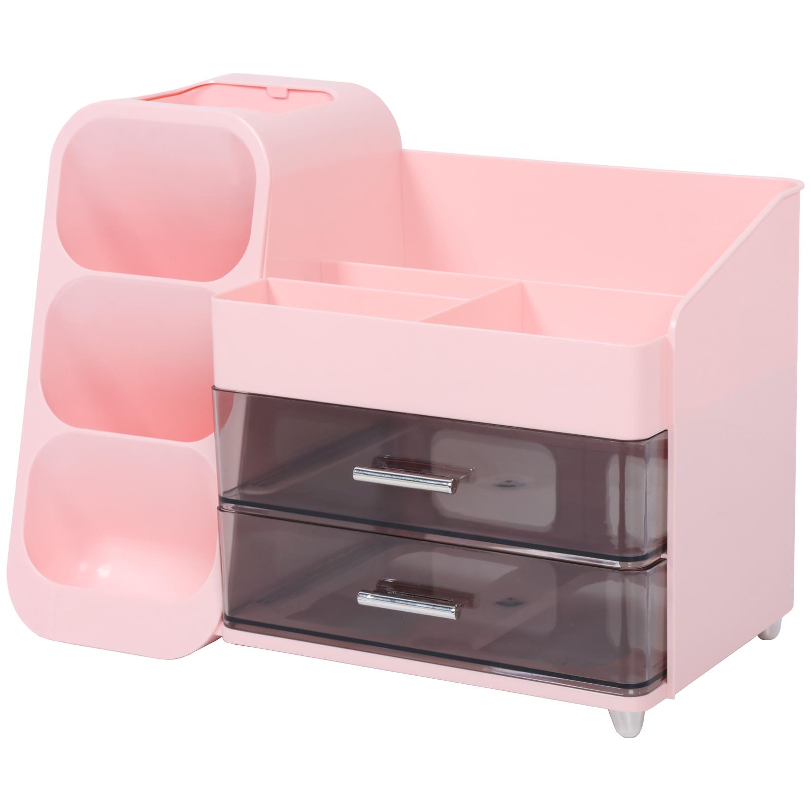 Drawer Makeup Storage Box Desktop Cosmetic Display Case Dormitory Finishing Plastic Shelf Cosmetics Skin Care Dressing Organizer рожевий
Drawer Makeup Storage Box Desktop Cosmetic Display Case Dormitory Finishing Plastic Shelf Cosmetics Skin Care Dressing Organizer рожевий