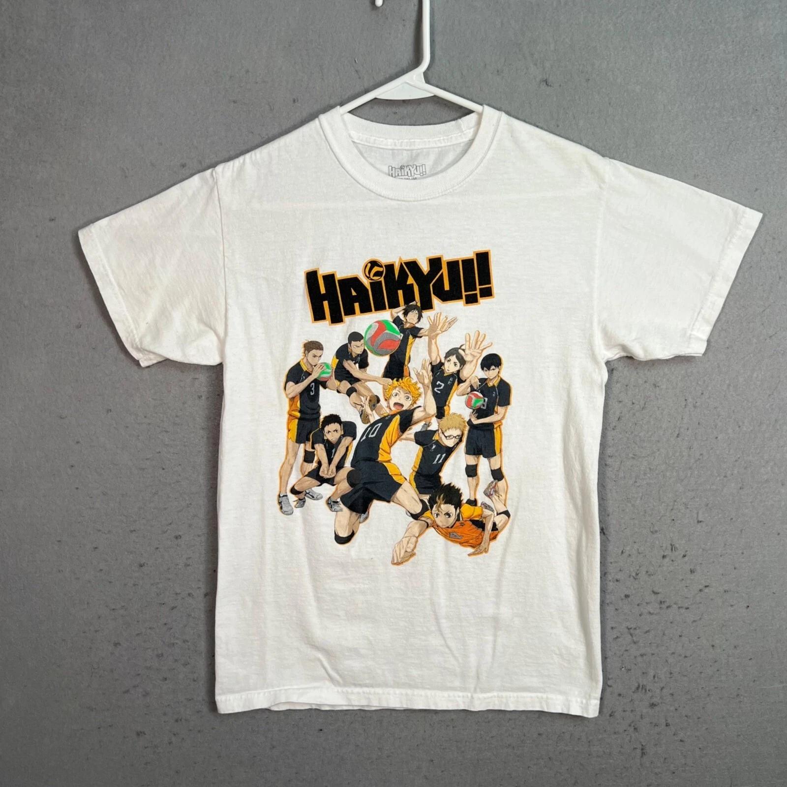 Haikyuu!! White Anime T-Shirt Featuring Karasuno Volleyball Team Medium (Fits S) S
Haikyuu!! White Anime T-Shirt Featuring Karasuno Volleyball Team Medium (Fits S) S