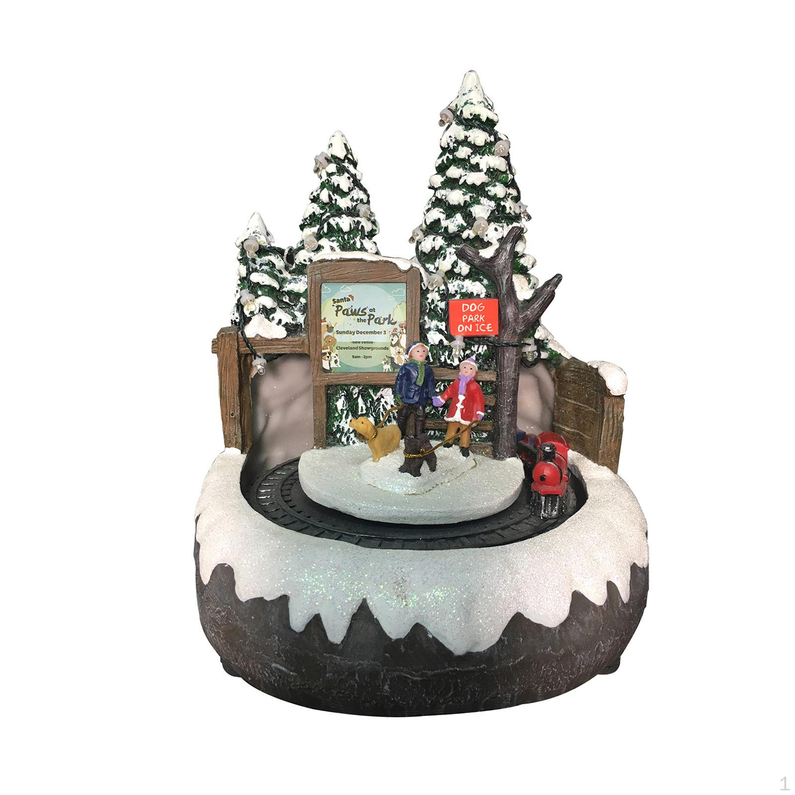 Christmas Winter Scene Village House Musical Ornament Figurine for Home
Christmas Winter Scene Village House Musical Ornament Figurine for Home