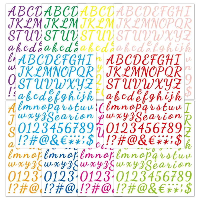 Handwritten Alphabet Stickers Color English Alphanumeric Combination Stickers Water Cup Computer Decoration Waterproof Stickers
Handwritten Alphabet Stickers Color English Alphanumeric Combination Stickers Water Cup Computer Decoration Waterproof Stickers