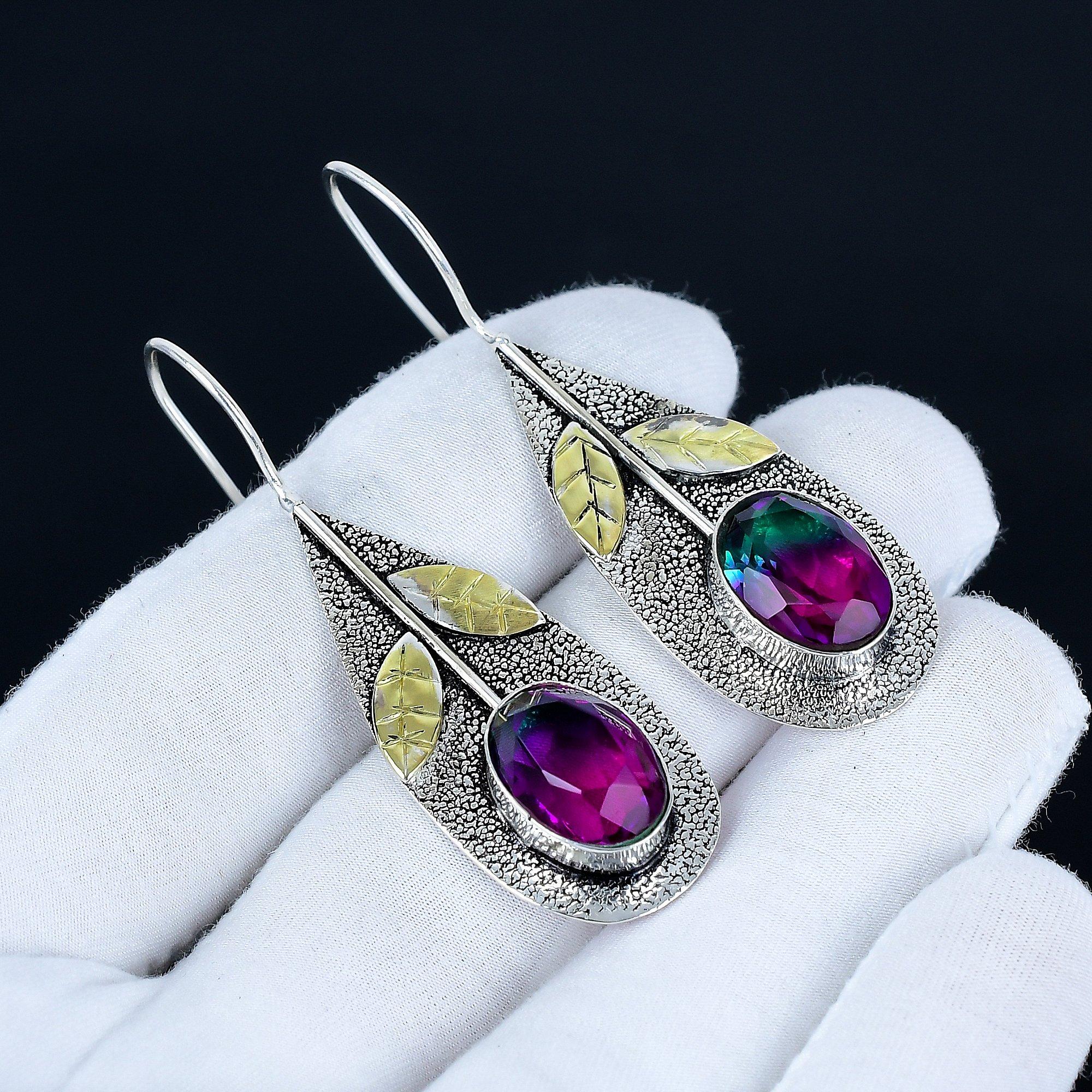 Серьги с двухцветным турмалином, серьги из стерлингового серебра 925 пробы, серебряные серьги ручной работы в подарок, серьги-подвески с двухцветным турмалином в подарок 6 Cm фиолетовый
Серьги с двухцветным турмалином, серьги из стерлингового серебра 925 пробы, серебряные серьги ручной работы в подарок, серьги-подвески с двухцветным турмалином в подарок 6 Cm фиолетовый