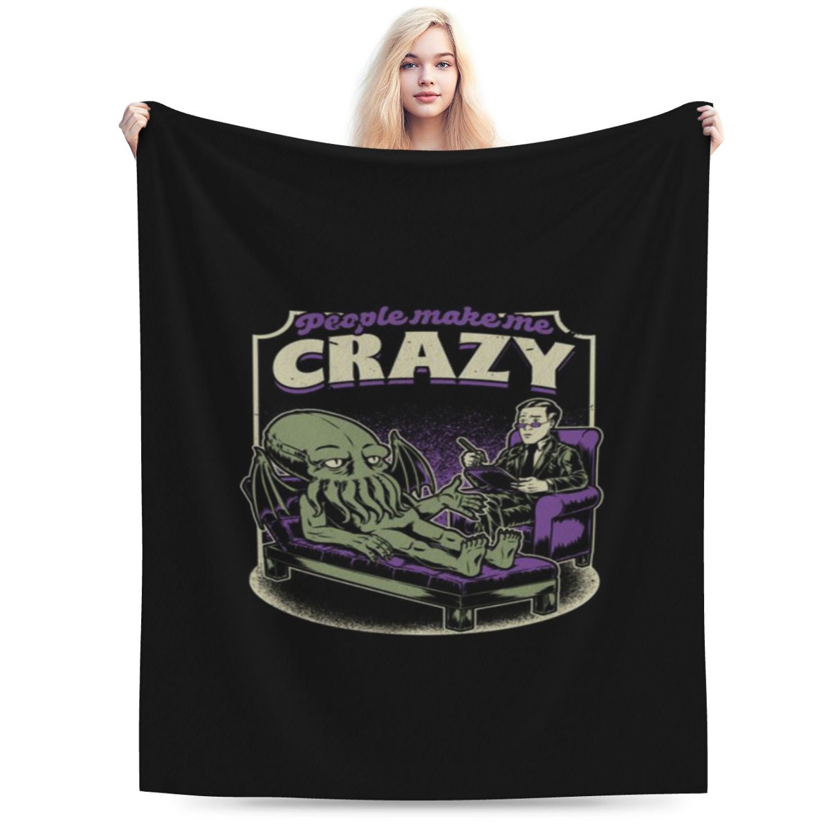 Lovecraft Cthulhu Therapy Horror Book Joke Personalized Warm Gift An UltraSoft Micro Fleece Blanket 75x100cm 30x40in
Lovecraft Cthulhu Therapy Horror Book Joke Personalized Warm Gift An UltraSoft Micro Fleece Blanket 75x100cm 30x40in