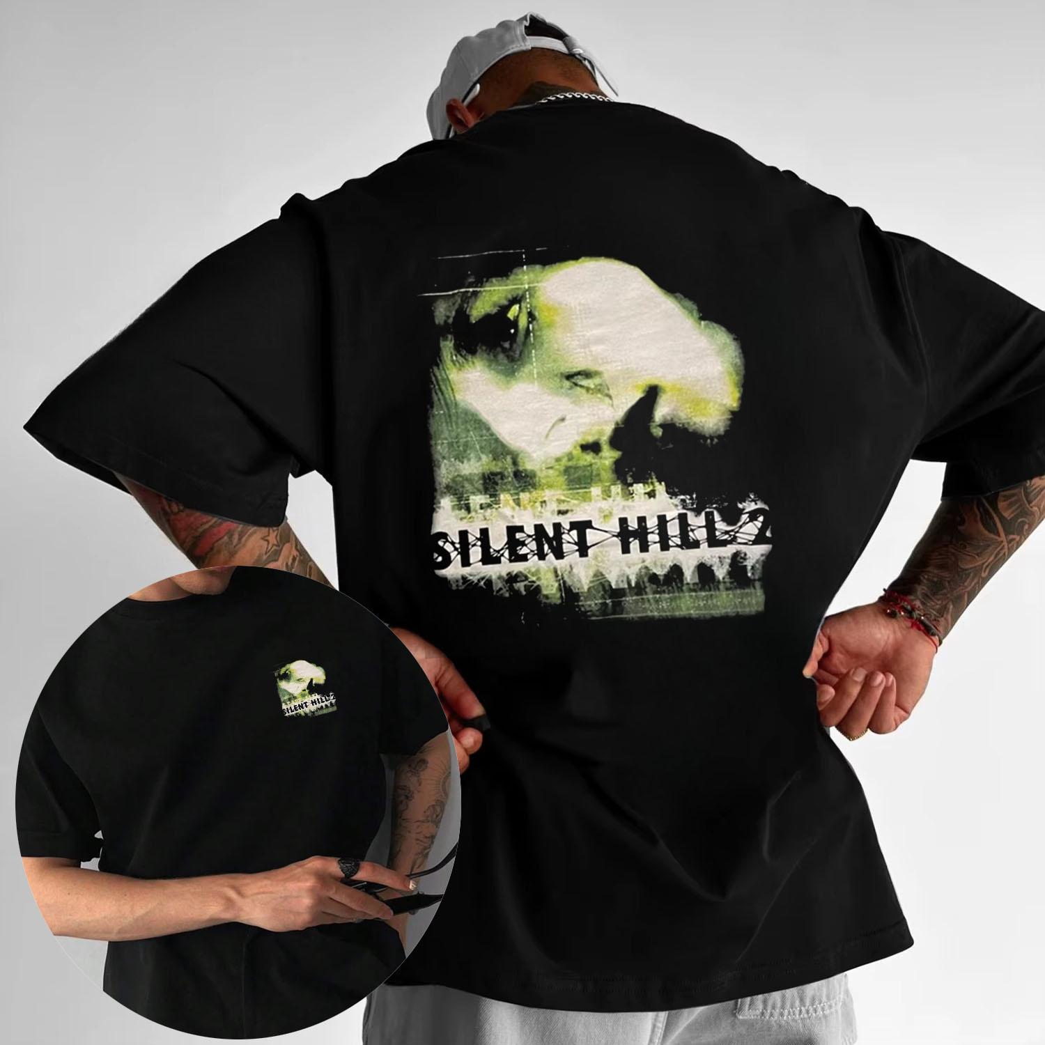Silent Hill 2 Mens Summer Cotton Tshirt Horror Shirt Unisex Casual Short Sleeve Round Neck Tshirt Gothic Retro Tshirt Y2k 4XL
Silent Hill 2 Mens Summer Cotton Tshirt Horror Shirt Unisex Casual Short Sleeve Round Neck Tshirt Gothic Retro Tshirt Y2k 4XL