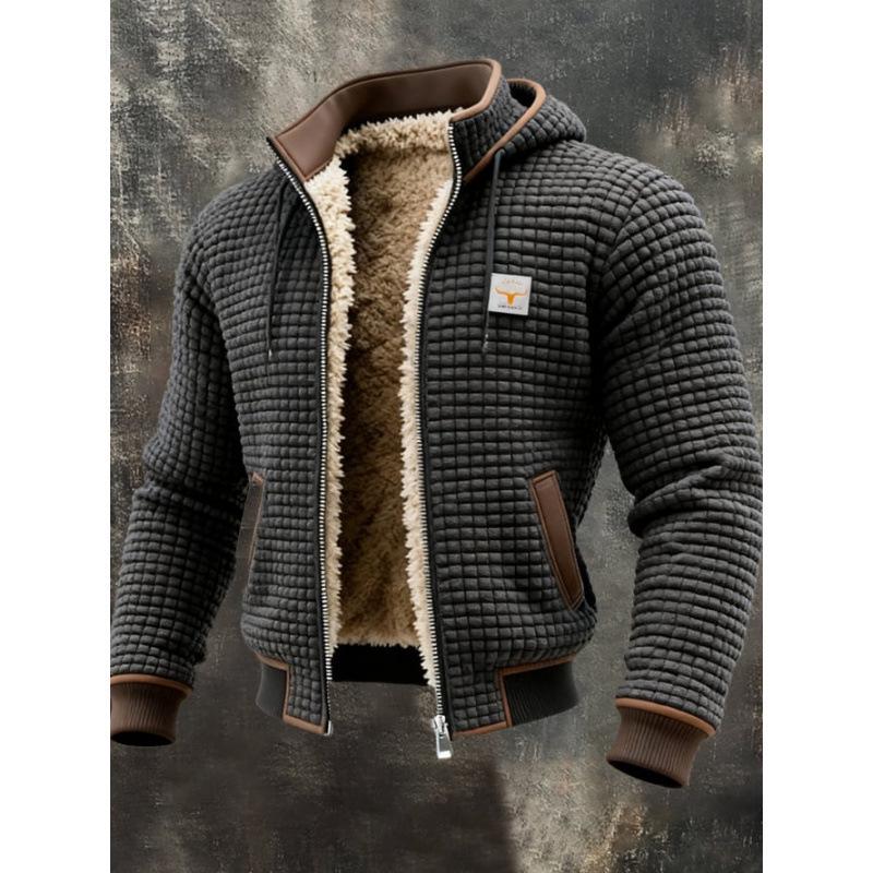 Men s European & American Velvet-Enhanced Waffle Knit Hooded Jacket for Autumn/Winter Medium
Men s European & American Velvet-Enhanced Waffle Knit Hooded Jacket for Autumn/Winter Medium