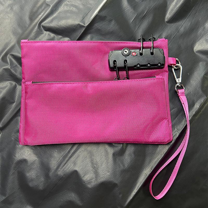 Secure Locking Money Bag With Zipper Closure Dual-Layer Organizer For Passports, Cash, Business, Travel Locking Bank Deposit Bag
Secure Locking Money Bag With Zipper Closure Dual-Layer Organizer For Passports, Cash, Business, Travel Locking Bank Deposit Bag