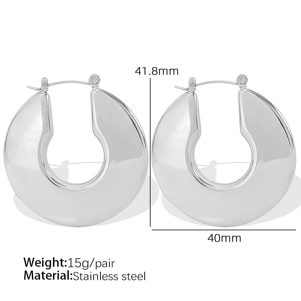 Hong Kong style earrings ins atmospheric U-shaped high-grade titanium steel versatile earrings jewelry
Hong Kong style earrings ins atmospheric U-shaped high-grade titanium steel versatile earrings jewelry