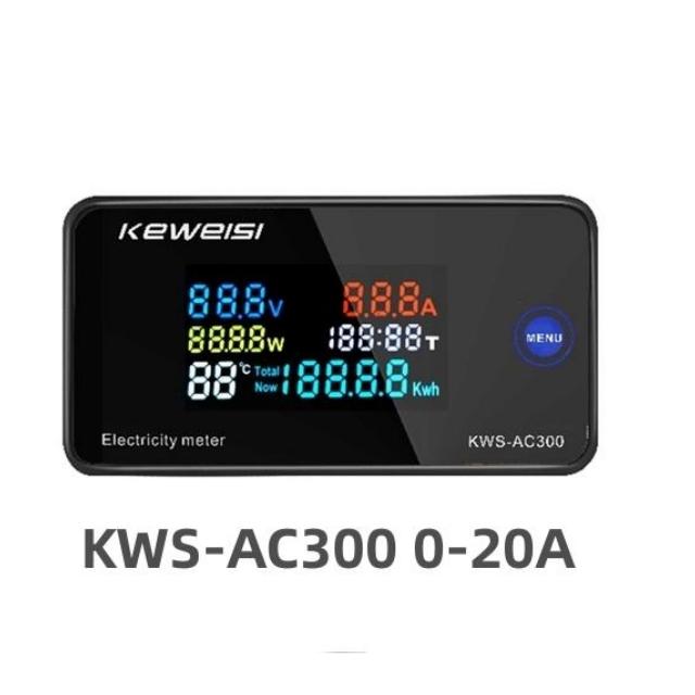 KWS-AC300 DC200 DC 0-200V Voltmeter Ammeter Power Energy Meter AC 50-300V Wattmeter Electricity Meter with Reset Function 0-10A
KWS-AC300 DC200 DC 0-200V Voltmeter Ammeter Power Energy Meter AC 50-300V Wattmeter Electricity Meter with Reset Function 0-10A