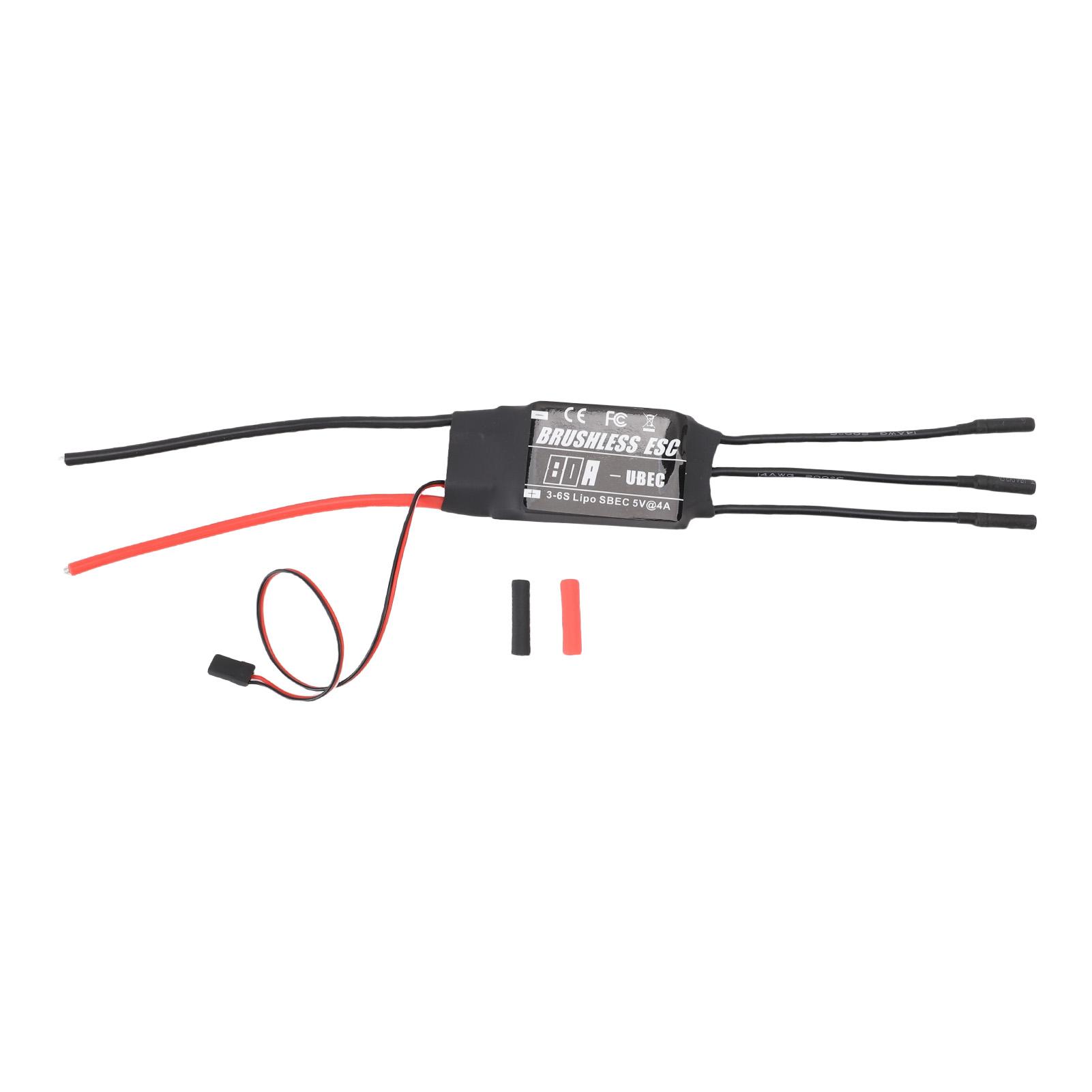 Brushless ESC 80A RC Airplane Helicopter Drone Motor Electric Speed Controller to Banana Female
Brushless ESC 80A RC Airplane Helicopter Drone Motor Electric Speed Controller to Banana Female