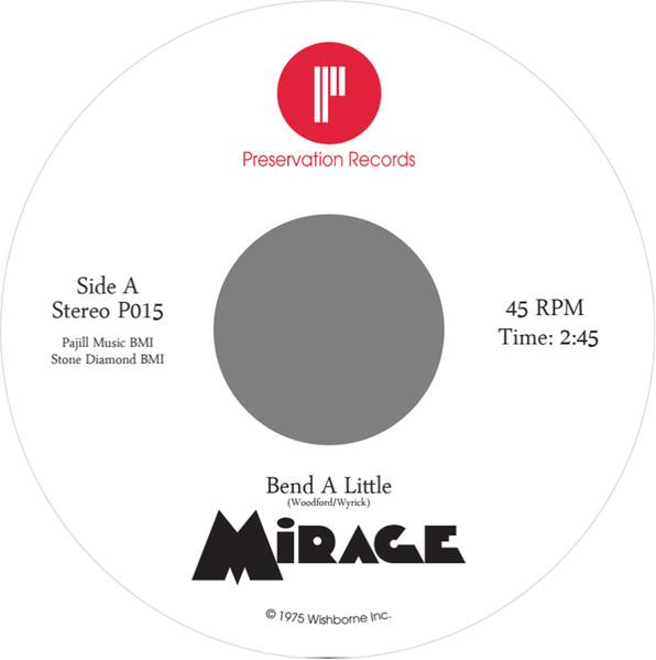 7inch Record MIRAGE - Bend A Little / I ve Got The Notion P015 Preservation Re 2017 Norway Rock
7inch Record MIRAGE - Bend A Little / I ve Got The Notion P015 Preservation Re 2017 Norway Rock