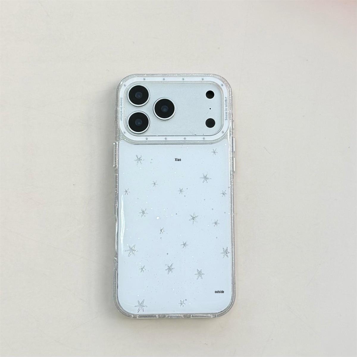 Gold-Plated White Stars Epoxy Phone Case for iPhone 14/13 & 17/16/15 Pro Max - Anti-Fall iPhone 16 Pro Max
Gold-Plated White Stars Epoxy Phone Case for iPhone 14/13 & 17/16/15 Pro Max - Anti-Fall iPhone 16 Pro Max