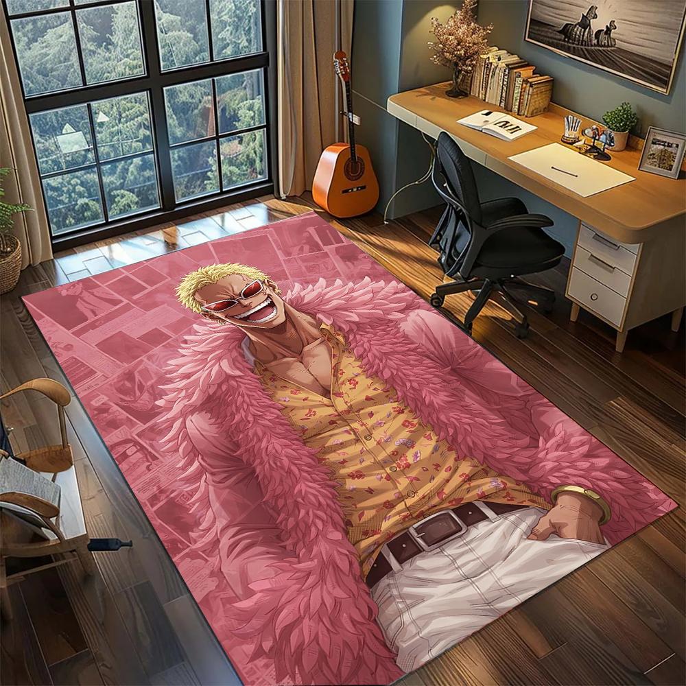 Doflamingo Smile Logo & Sunglasses Rug Carpet Large Area Rug Non Slip Washable Floor Mat Gamer Room Bedroom Home Decor 60x90cm
Doflamingo Smile Logo & Sunglasses Rug Carpet Large Area Rug Non Slip Washable Floor Mat Gamer Room Bedroom Home Decor 60x90cm