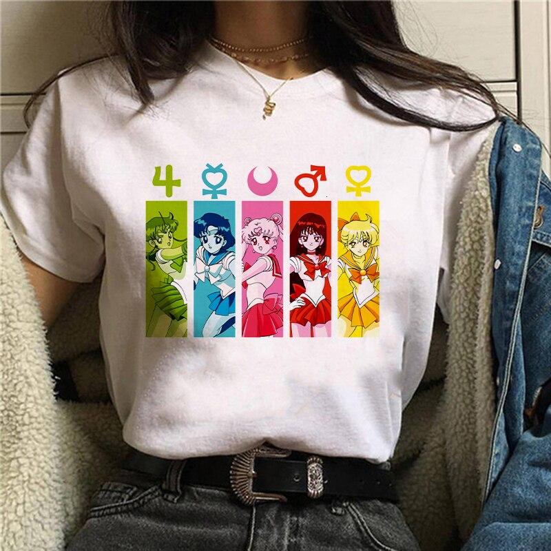 Сейлор Мун Harajuku Каваи Усаги T Рубашка женщины Симпатичные аниме Смешные Мультфильм футболка 90-х Ullzang футболка Мода Top Tees женщины
Сейлор Мун Harajuku Каваи Усаги T Рубашка женщины Симпатичные аниме Смешные Мультфильм футболка 90-х Ullzang футболка Мода Top Tees женщины