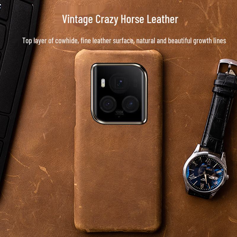 Genuine Crazy Horse Leather Protective Case for Honor Magic6 Ultimate/Pro Other models, please specify чорний
Genuine Crazy Horse Leather Protective Case for Honor Magic6 Ultimate/Pro Other models, please specify чорний