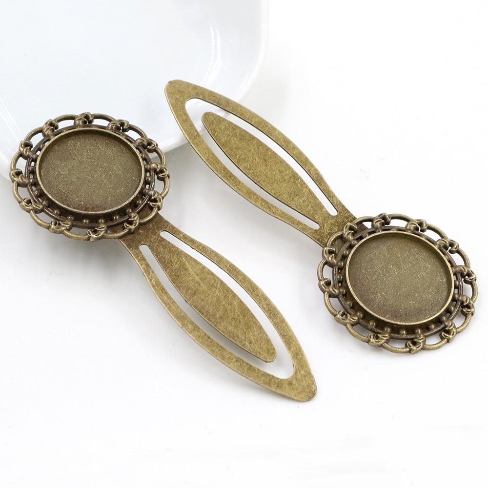 New Fashion 2pcs 20mm Inner Size Antique Silver Plated and Bronze Vintage Style Handmade Bookmark Cabochon Base Cameo Setting
New Fashion 2pcs 20mm Inner Size Antique Silver Plated and Bronze Vintage Style Handmade Bookmark Cabochon Base Cameo Setting