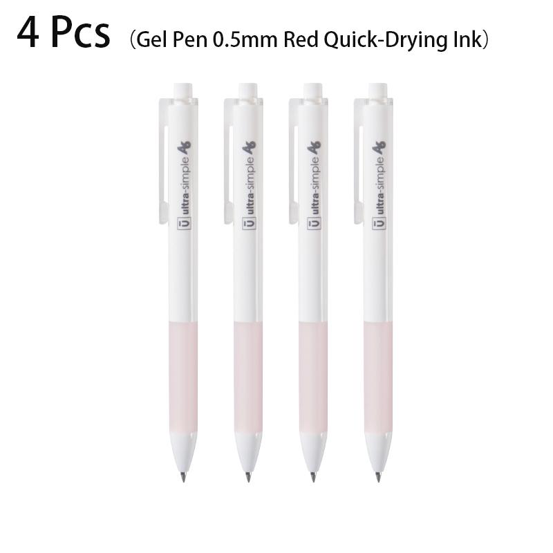 M&G 4 Pcs Gel Pen 0.5mm Black Blue Red Ink Quick-drying Ink Ultra Comfortable Soft Rubber Sleeve For Office Writing Stationery
M&G 4 Pcs Gel Pen 0.5mm Black Blue Red Ink Quick-drying Ink Ultra Comfortable Soft Rubber Sleeve For Office Writing Stationery