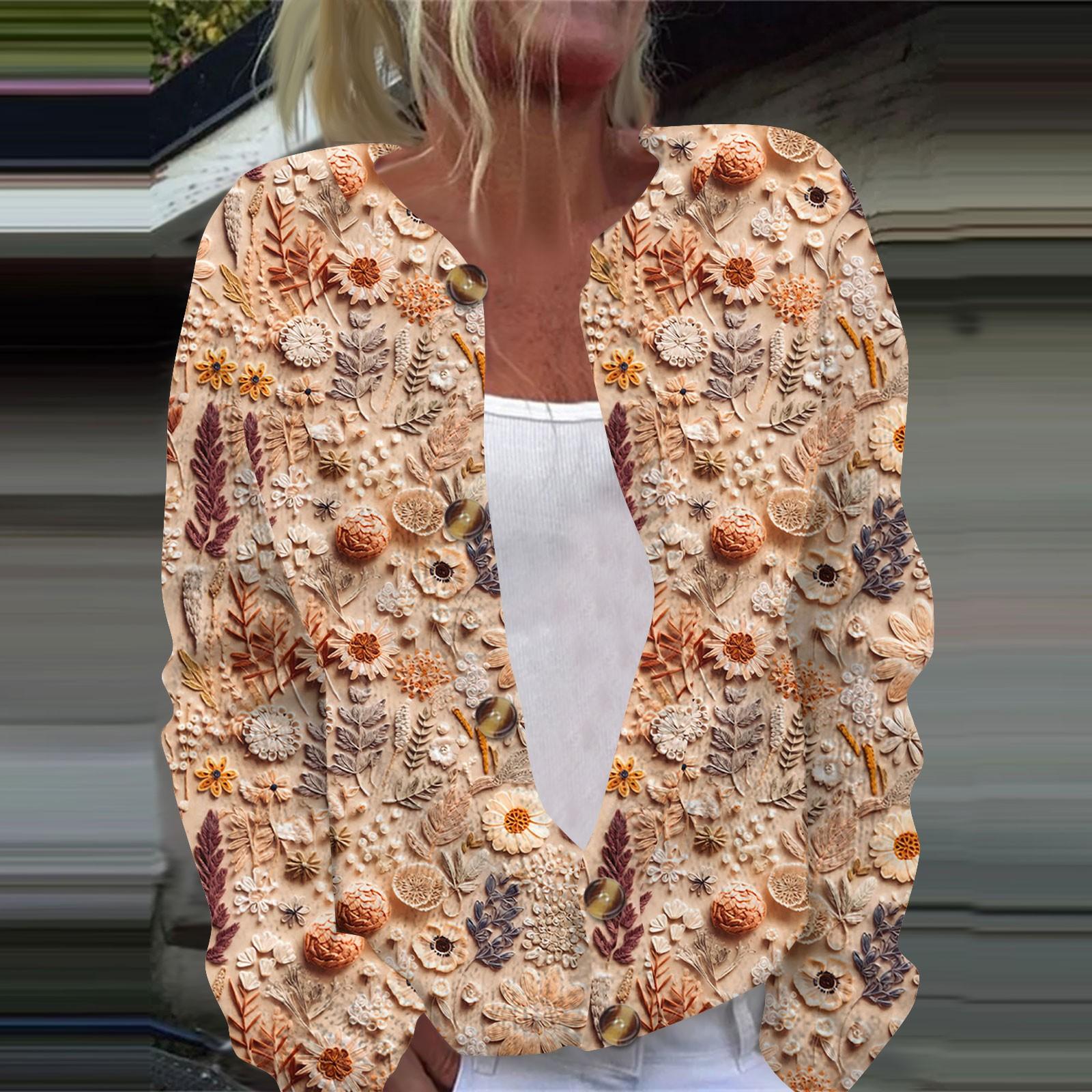 Женская повседневная мода ретро цветочный принт длинный рукав кардиган куртка на пуговицах XXL верблюд
Женская повседневная мода ретро цветочный принт длинный рукав кардиган куртка на пуговицах XXL верблюд