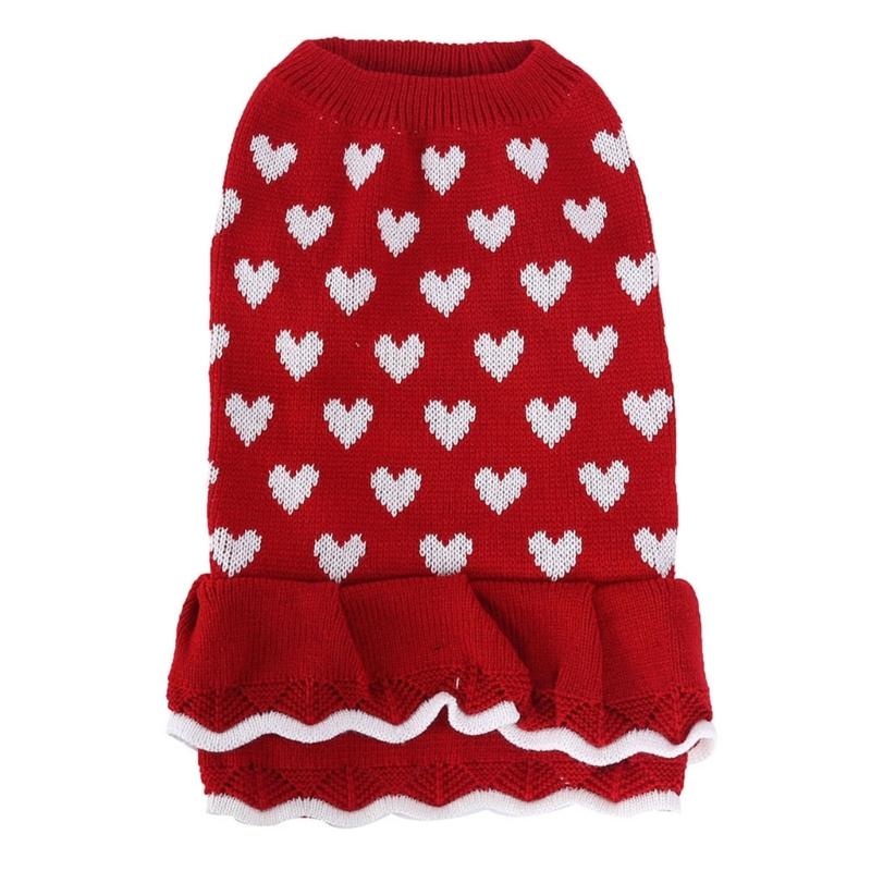 Popular Heart Pattern Designs Dog Sweater Dress for Winter Warmth Small Pet Dog Cats Warmth Turtleneck Pullover Knitdress L красный
Popular Heart Pattern Designs Dog Sweater Dress for Winter Warmth Small Pet Dog Cats Warmth Turtleneck Pullover Knitdress L красный