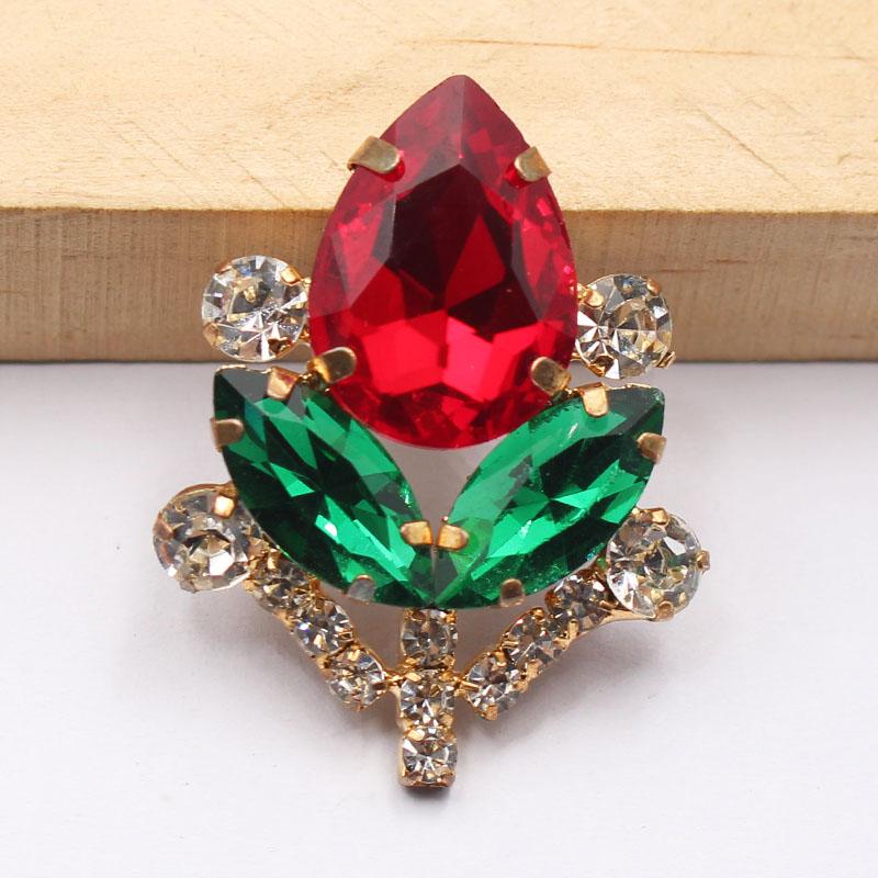 LKERAN 10 pieces 27 * 35MM Colorful Leaf Rhinestone Button Clothing DIY Wedding Clothing Metal Handicraft Decoration Accessories
LKERAN 10 pieces 27 * 35MM Colorful Leaf Rhinestone Button Clothing DIY Wedding Clothing Metal Handicraft Decoration Accessories