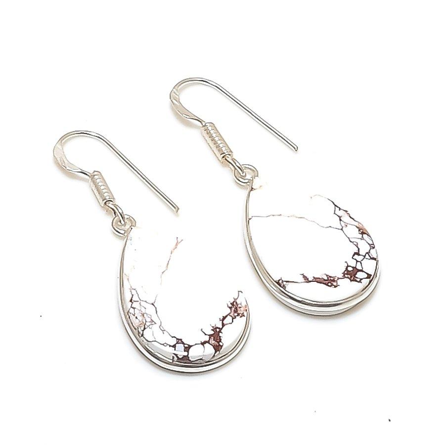 Natural Wild Horse Gemstone 925 Sterling Silver Jewelry Earring 1.62 AE-12080
Natural Wild Horse Gemstone 925 Sterling Silver Jewelry Earring 1.62 AE-12080