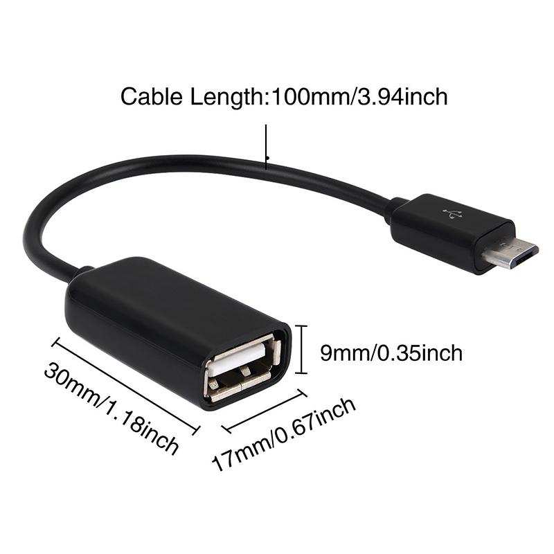 Micro Usb Male To Usb Female Converter Otg Adapter Converter Cable Data Transfer
Micro Usb Male To Usb Female Converter Otg Adapter Converter Cable Data Transfer