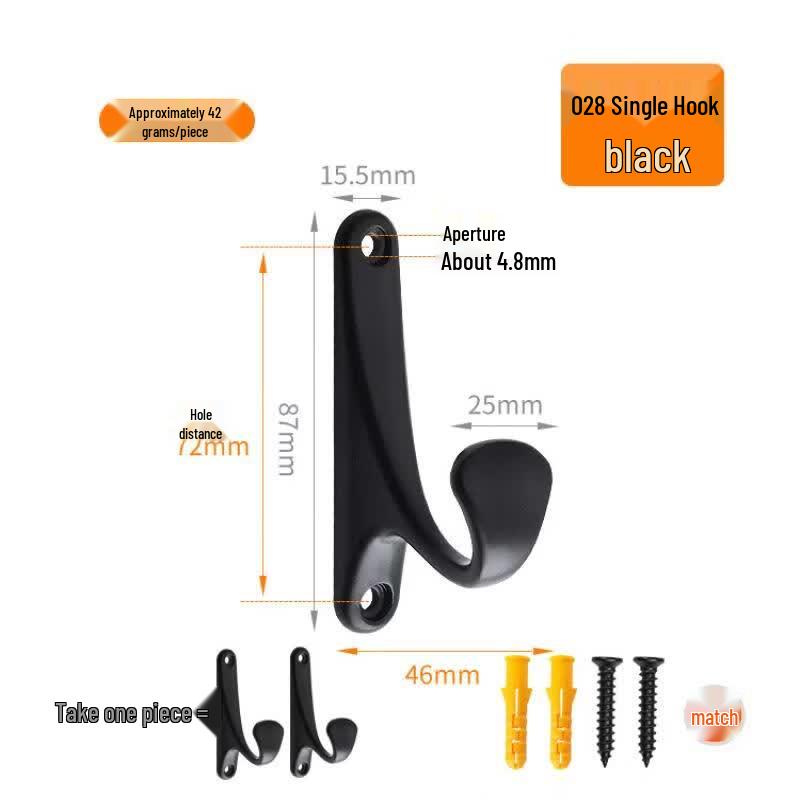 Rongyu Black 028 Multi-Use Hooks (10-Pack)
Rongyu Black 028 Multi-Use Hooks (10-Pack)