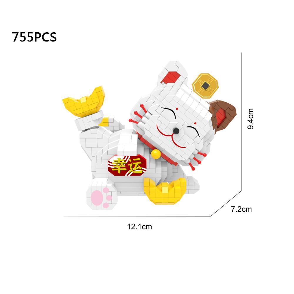 Lovely Animation Animal Micro Diamond Block Gold Lucky Fortune Cat Nanobricks Build Money Pot Maneki Neko Toys Construction Blocks
Lovely Animation Animal Micro Diamond Block Gold Lucky Fortune Cat Nanobricks Build Money Pot Maneki Neko Toys Construction Blocks