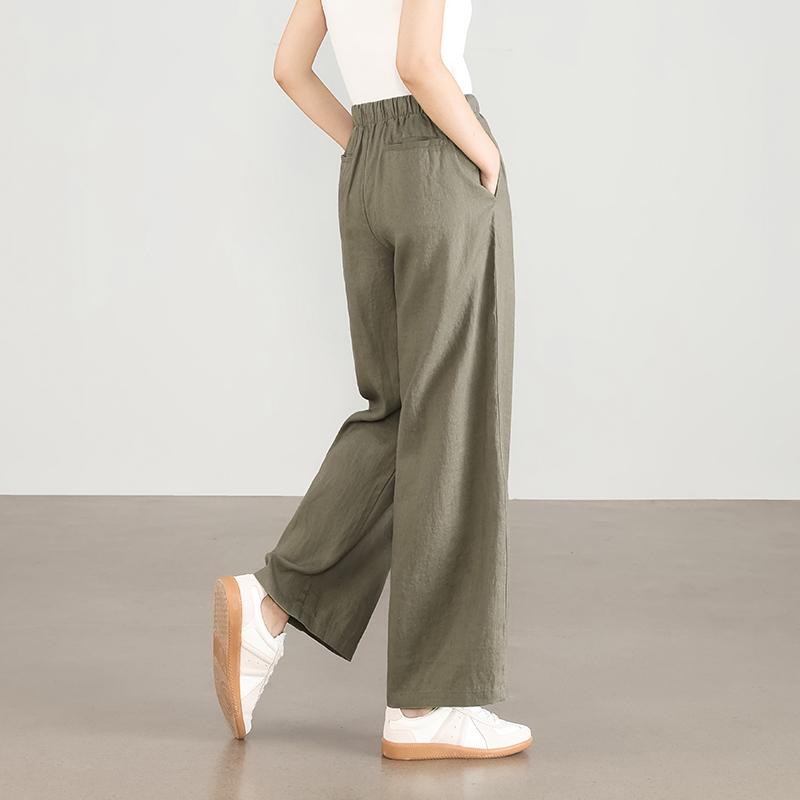 Premium Linen Women s Cropped Wide-Leg Trousers - Summer 2026, Loose Fit, High-Waisted, Draped, Straight-Leg Pants M
Premium Linen Women s Cropped Wide-Leg Trousers - Summer 2026, Loose Fit, High-Waisted, Draped, Straight-Leg Pants M