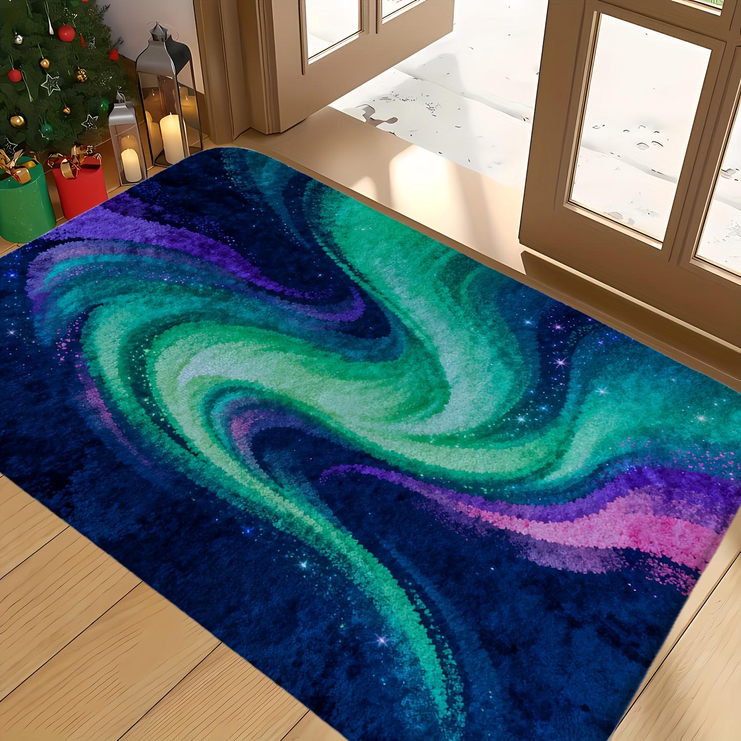 Northern Lights Printed Flannel Doormat With Galaxy Swirl And Star Design Soft Non Slip Welcome Mat For Home Entryway Decor 40x60cm
Northern Lights Printed Flannel Doormat With Galaxy Swirl And Star Design Soft Non Slip Welcome Mat For Home Entryway Decor 40x60cm