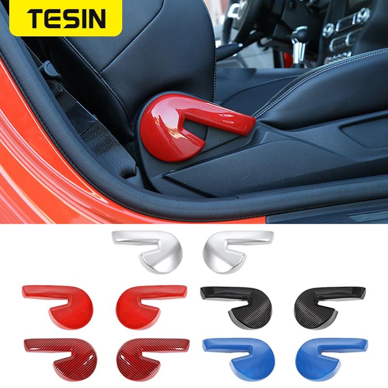 TESIN 2PCS Car Seat Adjust Backrest Handle Button Switch Frame Cover Trim for Ford Mustang 2015 2016 2017 Interior
TESIN 2PCS Car Seat Adjust Backrest Handle Button Switch Frame Cover Trim for Ford Mustang 2015 2016 2017 Interior