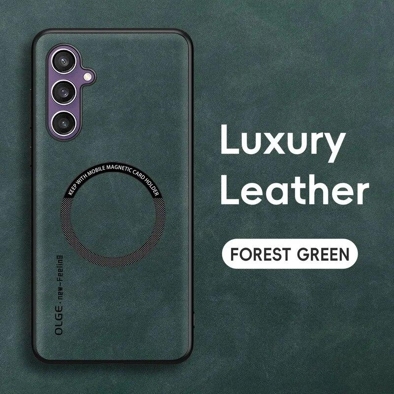 Магнитные чехлы для кожаного чехла Magsafe для Samsung Galaxy S24 S23 S22 Ultra S23 FE S21 Plus Роскошный защитный чехол для задней панели телефона с беспроводной зарядкой For Samsung S23 FE
Магнитные чехлы для кожаного чехла Magsafe для Samsung Galaxy S24 S23 S22 Ultra S23 FE S21 Plus Роскошный защитный чехол для задней панели телефона с беспроводной зарядкой For Samsung S23 FE