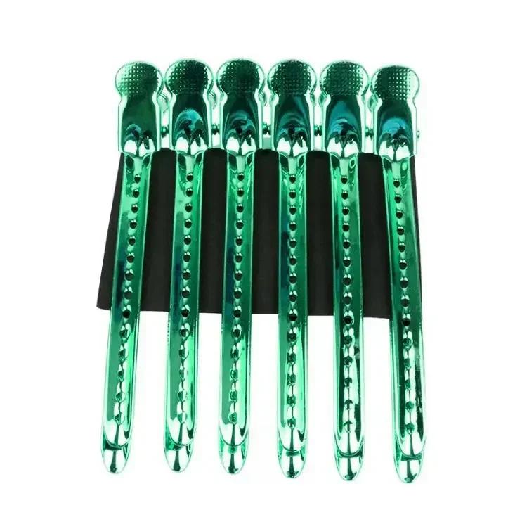 12pcs Alligator Hair Clips Hairdressing Clamps Steel Hairpins Hair Claw Professional Barber For Curly Hair Style Partition Clips зелений
12pcs Alligator Hair Clips Hairdressing Clamps Steel Hairpins Hair Claw Professional Barber For Curly Hair Style Partition Clips зелений