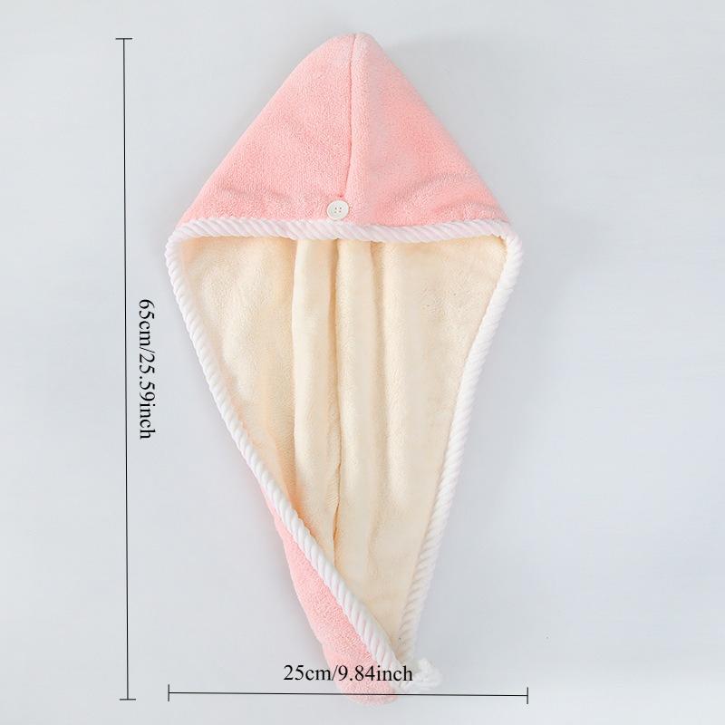 1PC Coral Velvet Double-color Double-sided Dry Hair Cap Double-layer Thickened Water-absorbing Towel Hair Wipe Shower Cap
1PC Coral Velvet Double-color Double-sided Dry Hair Cap Double-layer Thickened Water-absorbing Towel Hair Wipe Shower Cap