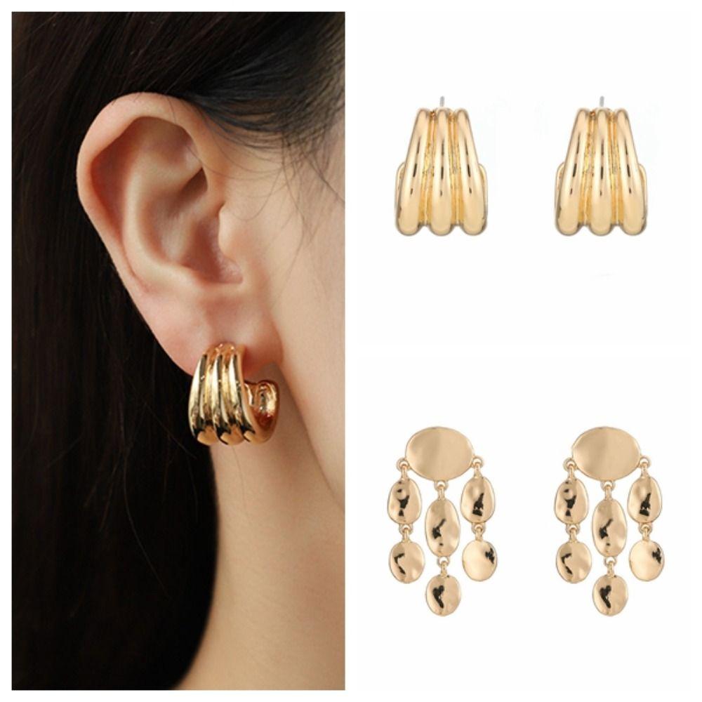 Vintage Irregular Drop Earrings Smooth Geometric Ear Stud Creative C Shape Hoop Earrings Women style 2
Vintage Irregular Drop Earrings Smooth Geometric Ear Stud Creative C Shape Hoop Earrings Women style 2