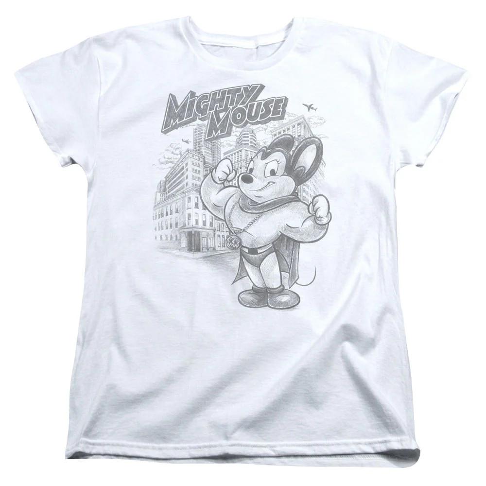 Mighty Mouse Protect and Serve Womens T Shirt White L
Mighty Mouse Protect and Serve Womens T Shirt White L