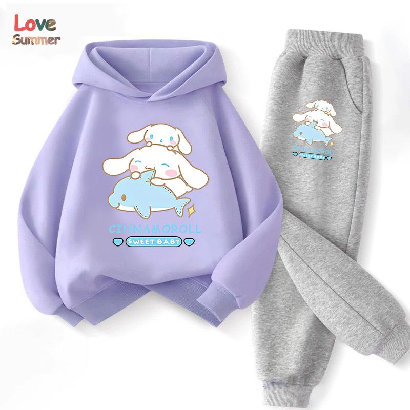 Милий худі та штани Cinnamoroll 2 шт. Дитячий мультяшний одяг із собакою для дівчинки, дитячий світшот 2 шт., костюм з капюшоном, дитячий повсякденний спортивний костюм 110CM
Милий худі та штани Cinnamoroll 2 шт. Дитячий мультяшний одяг із собакою для дівчинки, дитячий світшот 2 шт., костюм з капюшоном, дитячий повсякденний спортивний костюм 110CM