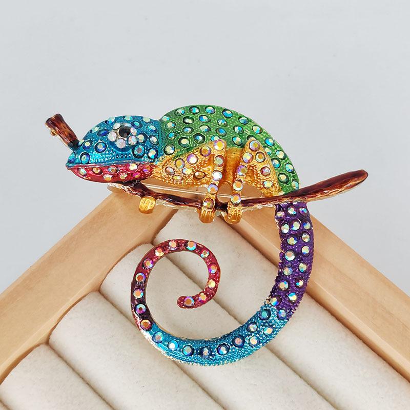 Multicolor Lizard Brooch Pins Animal Brooch Jewelry Gift Chameleon Pins зелёный
Multicolor Lizard Brooch Pins Animal Brooch Jewelry Gift Chameleon Pins зелёный