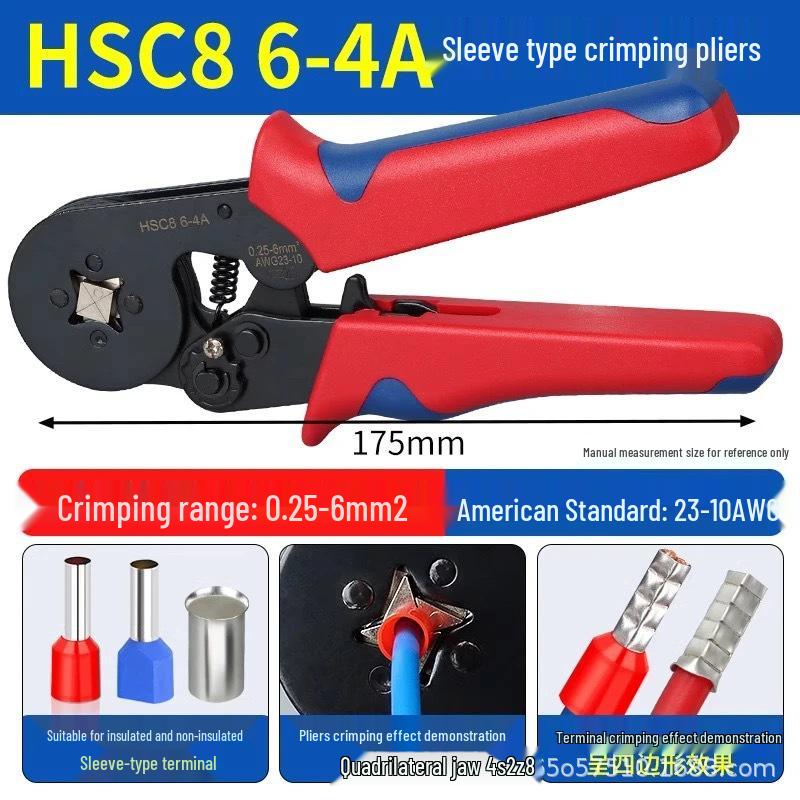 Boxed Crimping Pliers Set for Pre-insulated Pin Type Wire Terminals and Copper Lugs
Boxed Crimping Pliers Set for Pre-insulated Pin Type Wire Terminals and Copper Lugs