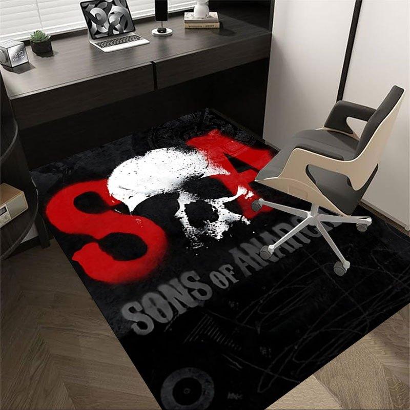 1pc Sons of Anarchy themed Office Carpet Chair Mats - durable polyester rug for home theater, office, dorm room decor - tA93 60cm by 90cm
1pc Sons of Anarchy themed Office Carpet Chair Mats - durable polyester rug for home theater, office, dorm room decor - tA93 60cm by 90cm