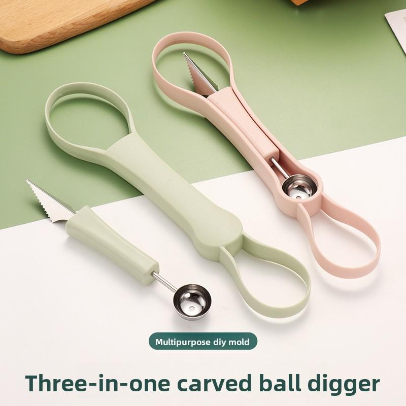 Three-in-one Fruit Multifunctional Melon and Fruit Carving Kitchen Fruit and Vegetable Removing Seeds and Meat Removing Ice Cream Ball Digging Device рожевий
Three-in-one Fruit Multifunctional Melon and Fruit Carving Kitchen Fruit and Vegetable Removing Seeds and Meat Removing Ice Cream Ball Digging Device рожевий