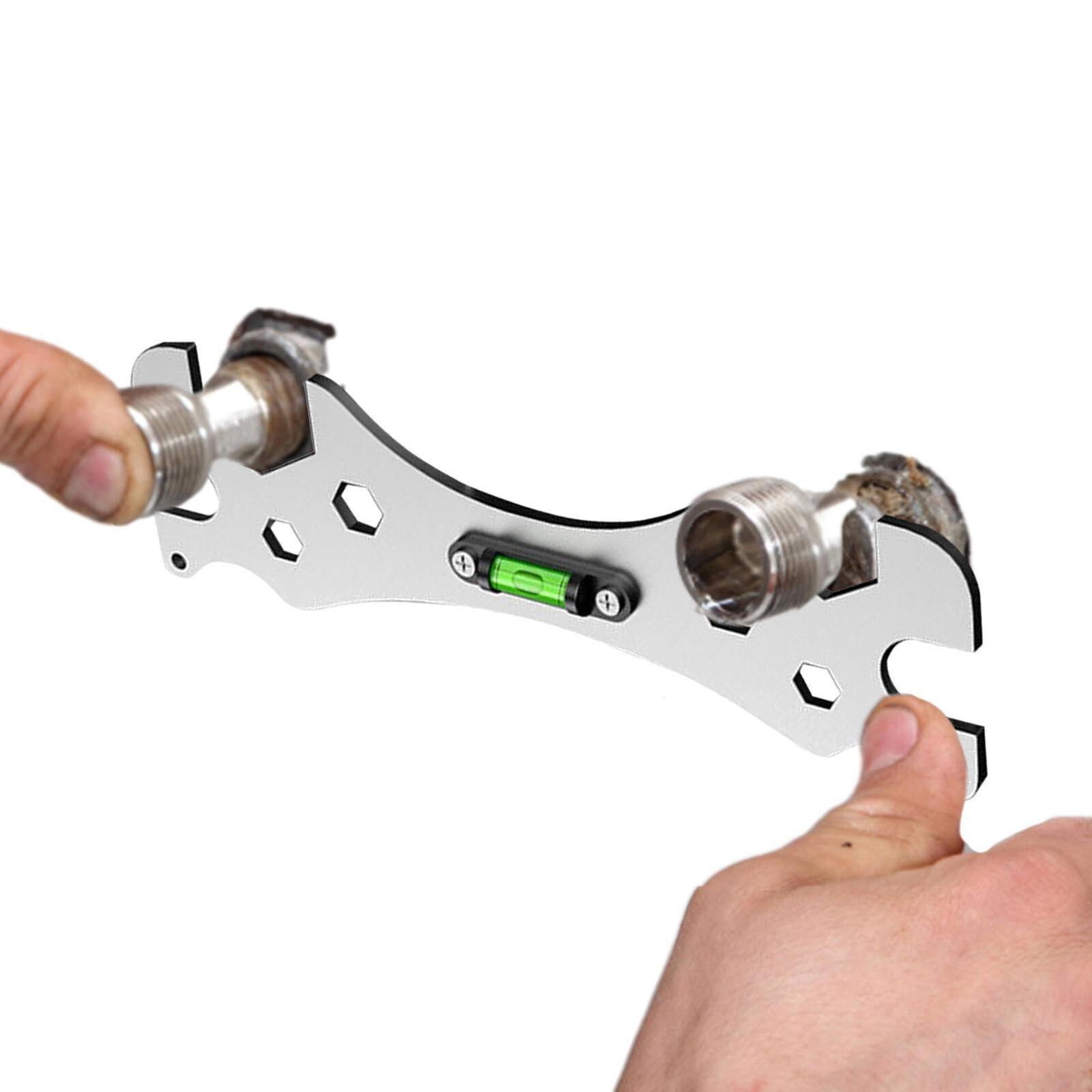 Multifunctional Wrench Universal Self-Levelling Curved Angle Wrench Bathroom Measuring Faucet Repair Tools as shown#1
Multifunctional Wrench Universal Self-Levelling Curved Angle Wrench Bathroom Measuring Faucet Repair Tools as shown#1