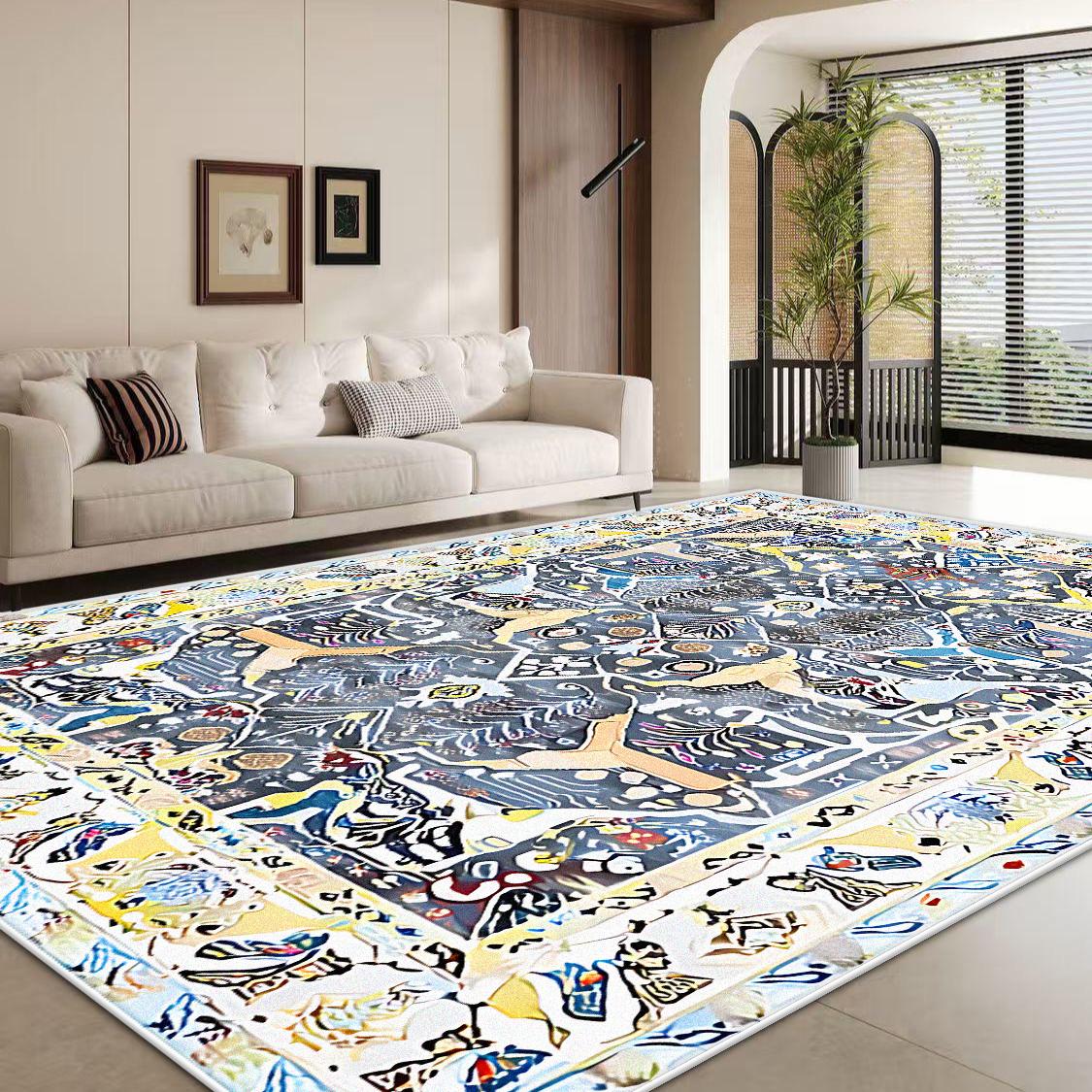 Retro Print Large Area Carpet Living Room American Decoration Sofa Table Area Rugs Non-slip Washable Bedroom Cloakroom Floor Mat 60x90cm
Retro Print Large Area Carpet Living Room American Decoration Sofa Table Area Rugs Non-slip Washable Bedroom Cloakroom Floor Mat 60x90cm