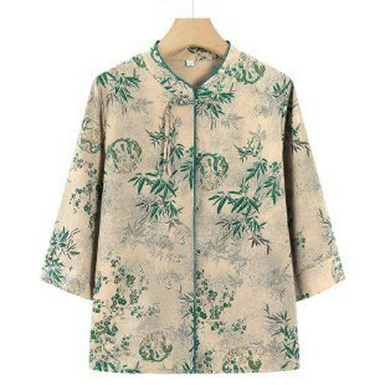 Spring & Summer Three-Quarter Sleeve Stand-Up Collar Shirt for Elderly Women and Grandmothers 3XL зелений
Spring & Summer Three-Quarter Sleeve Stand-Up Collar Shirt for Elderly Women and Grandmothers 3XL зелений