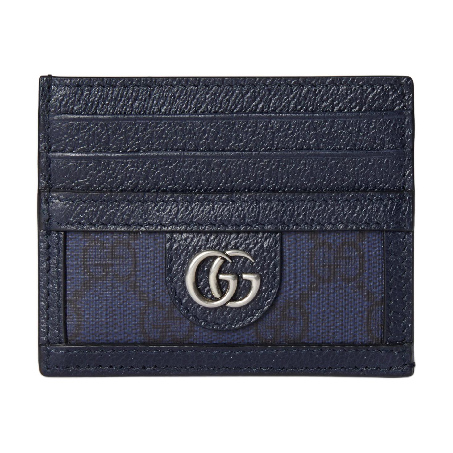 Gucci GG Supreme Men s Leather Card Holder, Navy Blue Canvas with Silver Double G, Men s Slim Card Case for Daily Use 791747-UULBN-4055 Gift Set(Basic Set+Box+Shopping Bag)
Gucci GG Supreme Men s Leather Card Holder, Navy Blue Canvas with Silver Double G, Men s Slim Card Case for Daily Use 791747-UULBN-4055 Gift Set(Basic Set+Box+Shopping Bag)
