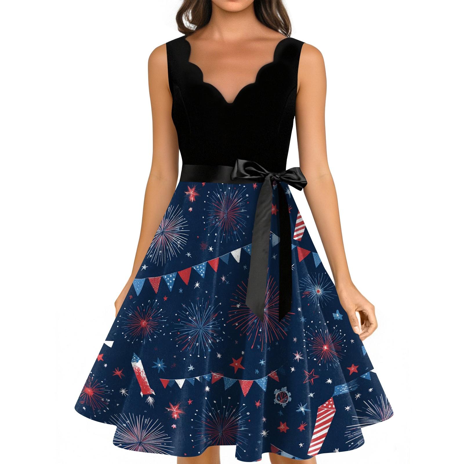 Women s Casual Fashion Independence Day Printed V-neck Retro Sleeveless Dress XL винний
Women s Casual Fashion Independence Day Printed V-neck Retro Sleeveless Dress XL винний