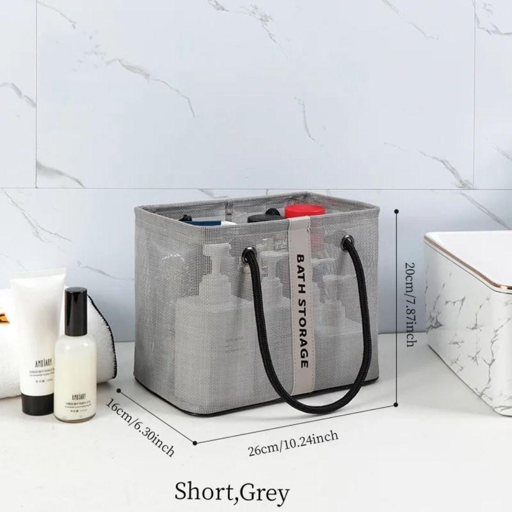 Large Capacity Travel Storage Basket with Handle Quick Drying Shower Makeup Pouch Breathable Foldable Mesh Toiletry Bag
Large Capacity Travel Storage Basket with Handle Quick Drying Shower Makeup Pouch Breathable Foldable Mesh Toiletry Bag