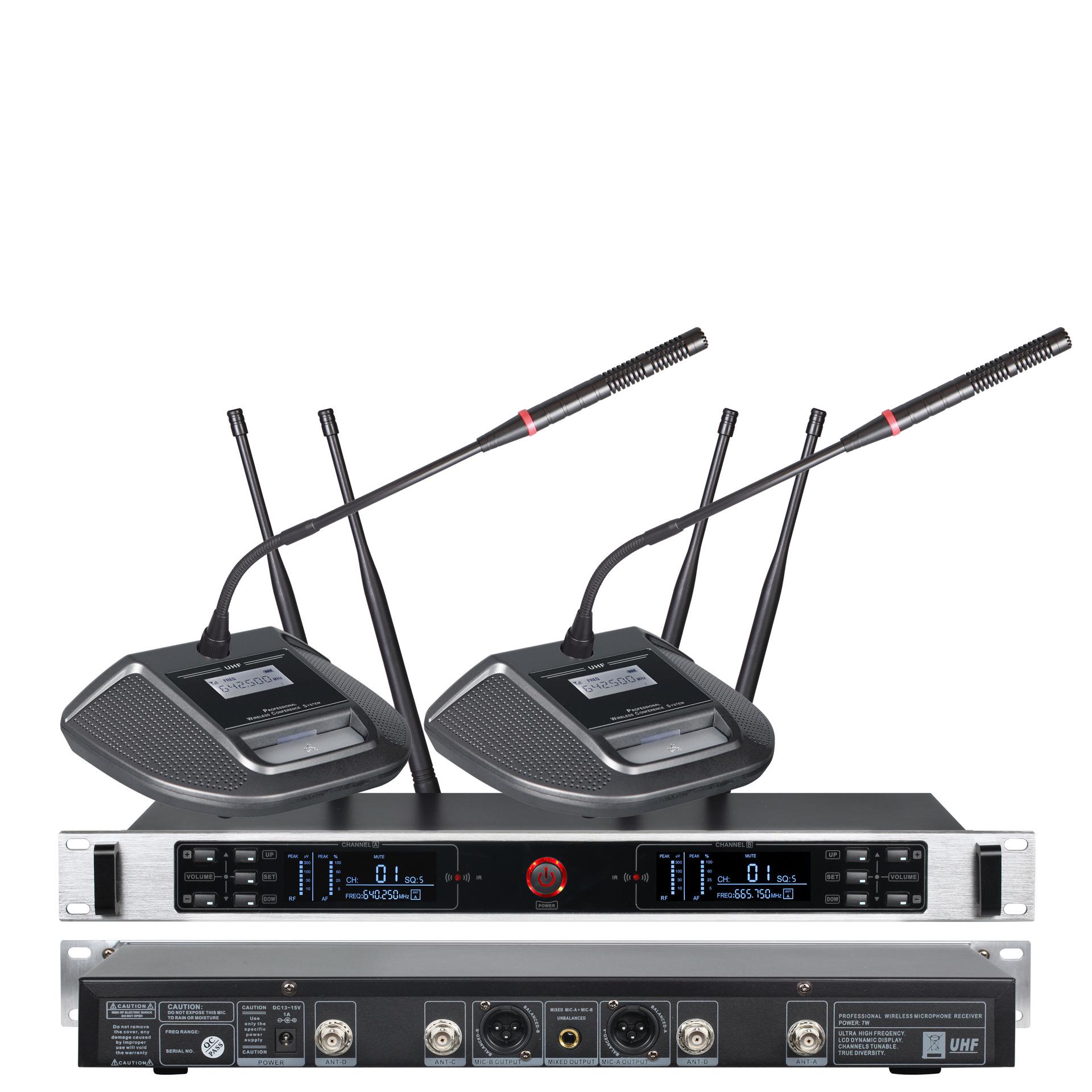 True Diversity Wireless Conference Microphone with Dual Connectivity US Plug
True Diversity Wireless Conference Microphone with Dual Connectivity US Plug